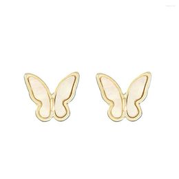 Stud Earrings 3Pcs Badge Pin Pretty Fashion Item Lady Brooch Romantic Style White Butterfly Clothing Accessories