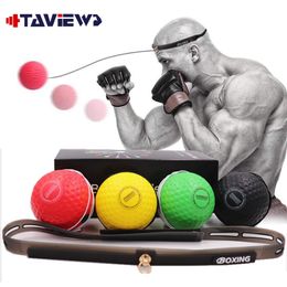 Punching Balls Boxing Reflex Speed Ball Kids Level Boxing Balls with Adjustable Headband for Punching Speed Reaction Agility Training 230617