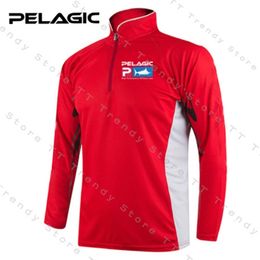 Other Sporting Goods PELAGIC Moisture Wicking Fishing Clothing Men Fishing Shirt Breathable Anti-UV Quickly Dry Fishing Clothes Camisas Pesca 230617