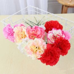 Dried Flowers 1/3/5Pcs Carnation Artificial Bouquet Home Decor Garden Wedding Decoration Mother's Day Gift DIY Wreath Accessories