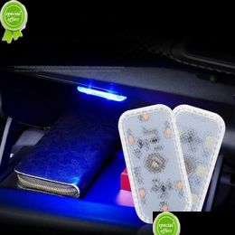 Other Interior Accessories Car Led Touch Lights Roof Ceiling Reading Lamp Wireless Light Usb Charging Emergency Lamps For Door Foot Dhkqs