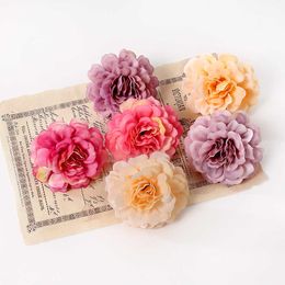 Dried Flowers Artificial Rose Silk Fake Head For Home Decor Garden Marriage Wedding Decoration Bride Craft Wreath Accessories