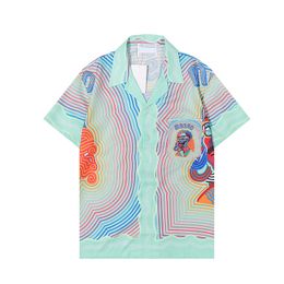 Fashion Designer Hawaii Beach Casual Shirt Set Summer Men's Business Shirt Short Sleeve Top Loose Shirt Asian size M-XXXL A61