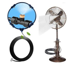 Watering Equipments Outdoor Misting Fan Kit For Summer Cooling Misters Patio Water Sprayer Porch Garden Yard Trampoline Backyard 3M/6M/10M