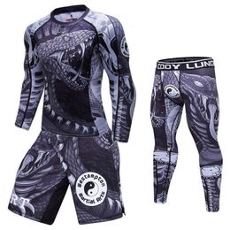 Other Sporting Goods Men gym T shirtsPants Boxing Muay Thai Shorts Rashguard MMA kickboxing Sets Fitness Sport Jerseys suits Jiu Jitsu Bjj T shirt 230617