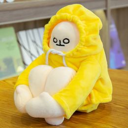 Pluszowe pluszowe zwierzęta Woongjang Dolls żółty bananowy Man Manan Pchany zabawka Koreańska popa lalka Darowizna urodzinowy 230619