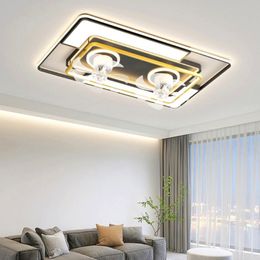 Modern ceiling lamps bedroom folding with led light and control ceiling lamp for living room lighting