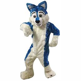 Performance Wolf Dog Husky Fursuit Mascot Costume Top Cartoon Anime theme character Carnival Unisex Adults Size Christmas Birthday Party Outdoor Outfit Suit