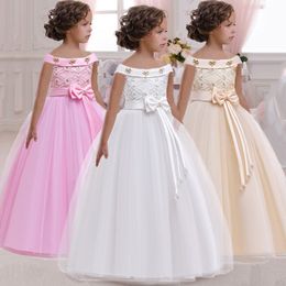 Girl's Dresses Christmas Kids Princess Dress Girls Flower Ball Gown Baby Clothes Elegant Party Wedding Evening Costumes Children Vestidos 230617