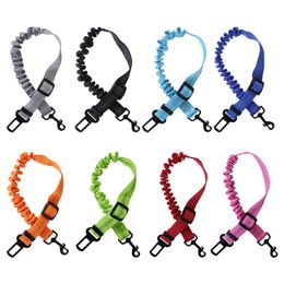 Black Hook Pet Dog Collars Car Seat Belt Dog Rope Double-Sided Reflective Rope Explosion-Proof Flushing Car Rope Medium And Large Dogs