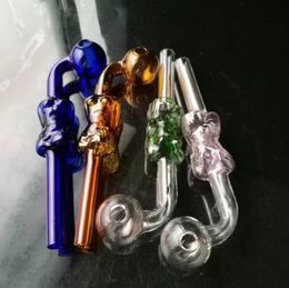 Glass Smoking Pipes Manufacture Hand-blown bongs Beauty curved bubble pot