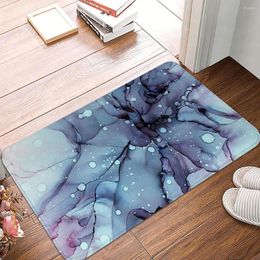 Carpets Colorful Marble Print Floor Mat Multiple Size Modern Entrance Door Living Room Kitchen Non-Slip Carpet Bathroom Bedroom Rug