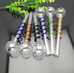 Glass Smoking Pipes Manufacture Hand-blown bongs Coloured wire glass large bubble direct fryer