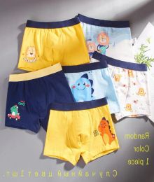 1 Piece Pure Cotton Boys Boxer Underpants Big Childrens Panties Cozy Children039s Underwear Mid Small Baby Panty Boy Shorts4306056