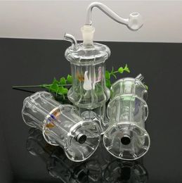 Glass Smoking Pipes Manufacture Hand-blown bongs 8 diamond shaped glass water bottle