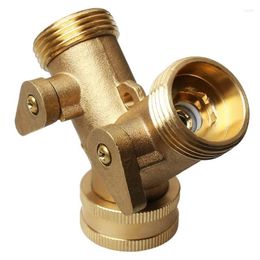 Watering Equipments Brass Manifold 3/4" Tap Splitter Double-Way Y Water Separator