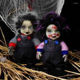 Party Decoration Horror Walking Baby Halloween Electric Toys Glowing Sound Control Tricky Ghost Doll Ornament For Home