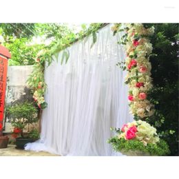 Party Decoration 2x2M White Ice Silk Panel Backdrop Curtain Stage Background Po Booth Decorations