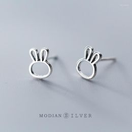 Stud Earrings Modian 925 Sterling Silver Cute Small Simple Tiny For Girl And Kids Fashion Jewellery