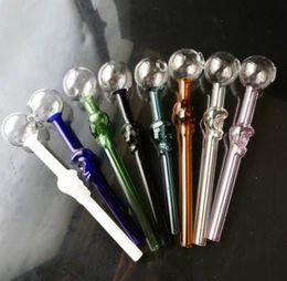 Glass Smoking Pipes Manufacture Hand-blown bongs Coloured Coloured Skeleton Bone Direct Boiling Pot