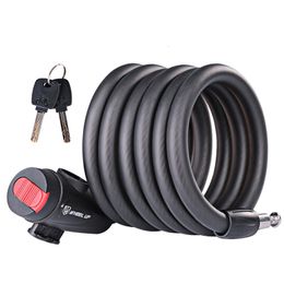 Bike Locks Lock 1.2m 1.8m Anti Theft Bicycle Accessories Portable Wirerope For MTB Road Motorcycle Convenient and Swift 230619