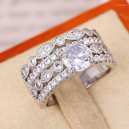 Wedding Rings CAOSHI Gorgeous Exquisite Set Elegant Luxury Lady Ceremony Party Jewellery Brilliant Zirconia Accessories For Women