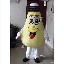 Mascot Costumes Halloween Fancy Party Dress big yellow lamp light bulb Cartoon Character Carnival Xmas Easter Advertising Birthday Party Costume Outfit