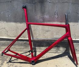 Car Truck Racks ! Paint V3RS Frozen Red Colour Bicycle Frames Carbon Road Frame FrameForkSeatPostHeadsetClamp 230617