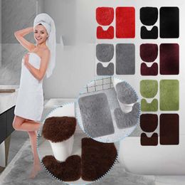 Carpets 3 Piece Bathroom Rug Set Super Soft Toilet Tub Air With Cover Bath Mats For Floor