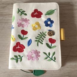 Japanese Hoboni Fashion Creative Stitching Floral Design A6 Journal Cover For Standard Fitted Paper Book DIY Planner Supplies