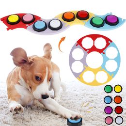 Dog Training Obedience Dog Talking Button Pet Toys Voice Recordable Talking Button For Communication Pet Training Buzze Intelligence Toy 230617