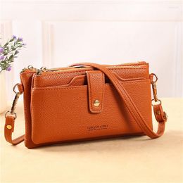 Evening Bags 2023 Women Multifunctional PU Leather Shoulder Bag Large Capacity Crossbody Messenger Ladies Phone Pouch Purse Card Holder