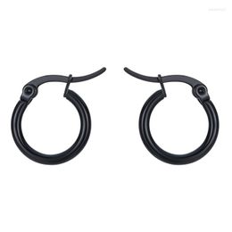 Hoop Earrings 1 Pair 10/13mm European Charm Fashion Endless Circle Small Metal Gold Colour Earring For Union Jewellery E204