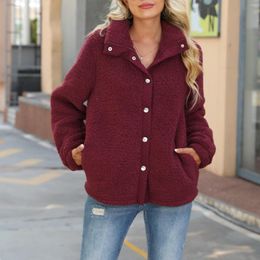 Women's Jackets Tall Coats For Women Winter Womens Fleece Jacket Long Sleeve Cardigan Sweatshirts Open Front Lapel