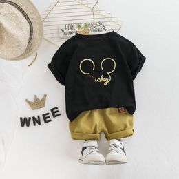 Summer Baby Girls Clothing Sets Kids Short Sleeves T Shirt Shorts Suit Children Tracksuits Infant Clothes Outfits 1 2 3 4 40