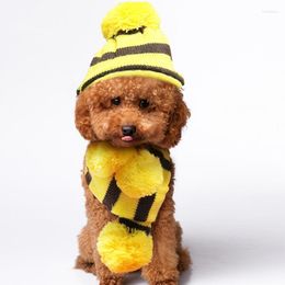 Dog Apparel Pet Scarf Hat Booties Autumn And Winter Teddy Bichon VIP Thermal Knitting Clothes For Small Dogs Yorkshire