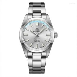 Wristwatches ADDIES Men Automatic Watch 36mm Sport Mechanical Wristwatch Military Diver 100M Waterproof BGW-9 Luminous Sapphire PT5000