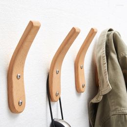 Hooks Coat Rack Hook Wall Mounted Natural Wood Handmade Towel Hat Craft Hangers Home And Kitchen