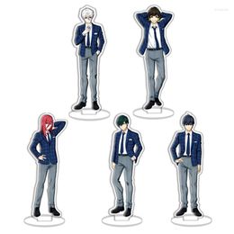 Keychains 15CM BLUE LOCK Anime Figures Cosplay Acrylic Double-Sided Stands Model Creative Desk Decor Standing Sign Props Fans Gift