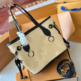 Luxurys Designer Straw Bags Fashion Shoulder Brand Bag Totes Cross body Handbags High Quality Bag Women Letter Purse Phone Wallet Plain Large Plain shopping bags