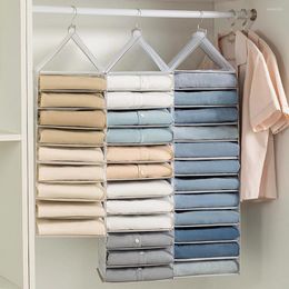 Storage Boxes Multilayer Foldable Hanging Rack Clothes Organizer Large Capacity Closet Underwear Bag