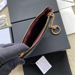 High quality sheepskin lady's purse with luxury designer wallet box lady's purse pure credit card holder passport hold219I
