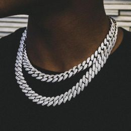 Necklace Earrings Set 12mm 5A Cz Cuban Link Chain Bracelet High Quality Heavy Hip Hop Rock Men Boy Jewellery Gold Silver Colour