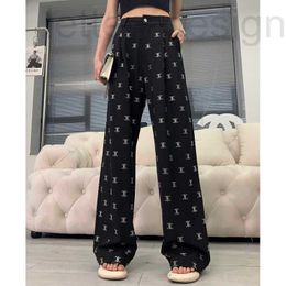 Women's Pants & Capris designer Long Women Trousers Cell Line Fashion Designer Brand Niche 2023 Arc De Triomphe Leg Casual Straight Loose Thin High Leisure