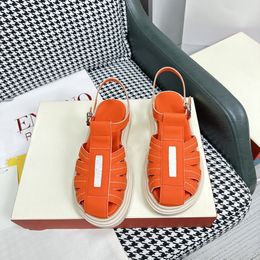 2023 The latest explosive British style sandals Roman style cage sandals for women shoes size 35-40