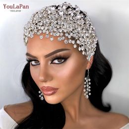 Hair Clips Barrettes YouLaPan HP376 Fashion Bridal Accessories Crystal Headpiece For Women Tiara Wedding Crown Eew Set Bride Headband 230619