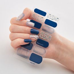Nail Stickers 14 Tips/Sheet Designed Colourful Self Adhesive Sticker Decoration Accesoires Set