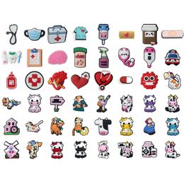 Shoe Parts Accessories Medical Supplies Charms For Jibbitz Bubble Slides Sandals Milk Cow Pvc Decorations Christmas Birthday Gift Pa Otjvx
