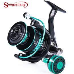 Baitcasting Reels Sougayilang Spinning Reel 2000-7000 121BB Drag10kg Metal Ball Grip Spool Fihsing Reel Saltwater Wheel for Carp Fishing Pesca 230619