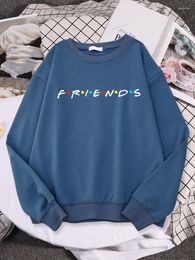 Women's Hoodies Creative Friends Letter Prints Female Hoodie Fashion Loose Pullover Comfortable Warm Sweatershirt Hip Hop Casual Womens